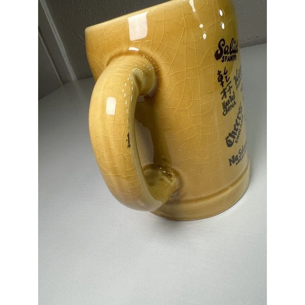 Vintage STAFFEL LIMBURG Echt Dom-Ceramic Beer Mug Cheers Prost Salud Salute